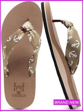 Yoga Foam Flip Flops Arch Support Lightweight Beach Thong Sandals Comfortable